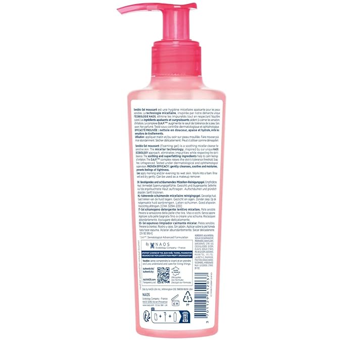 Bioderma Sensibio Micellar Cleansing and Makeup Removing Foaming Gel for Sensitive Skin