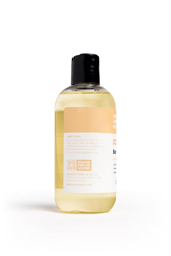 Her Fantasy Box | Body Splash Vanilla Drip Fragrance Oil – Warm Vanilla Sugar Scent with Creamy Cashmere & Sandalwood, Lightweight Hydrating Body Oil, Vegan & Cruelty Free