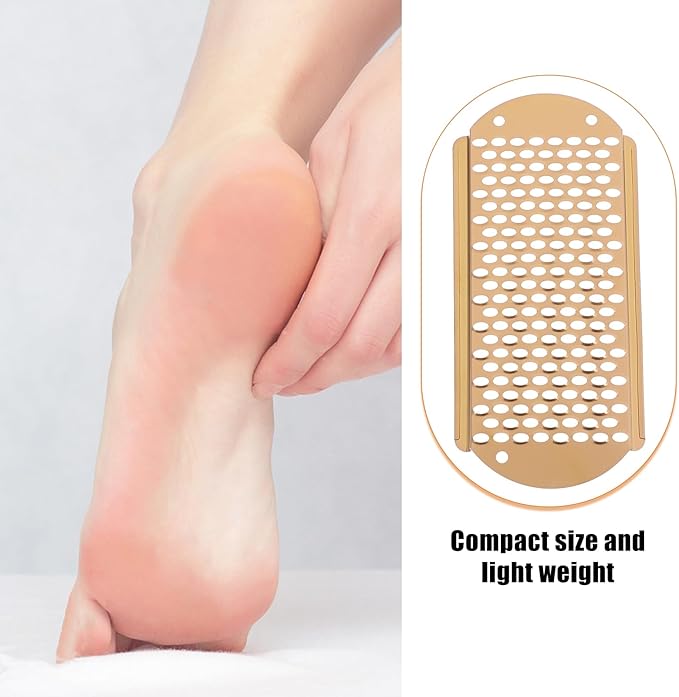 3pcs Foot File Replacement Blades, Stainless Steel File Callus Tool Corn Remover Skin Remover Foot File Tool Feet Shaver Dead Skin Convenient Foot Scraper (Gold)