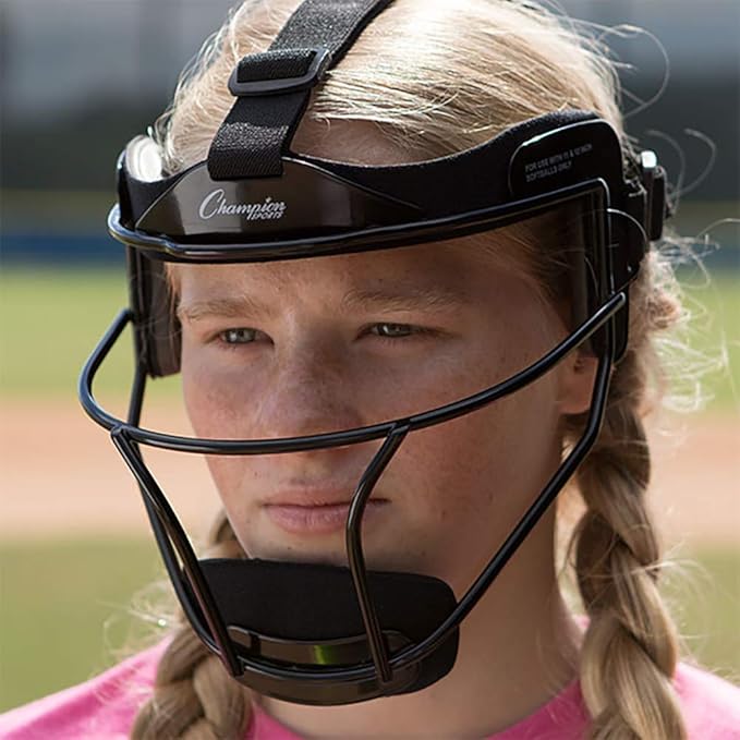 Champion Sports Steel Softball Face Mask – Durable Fielder’s Mask for Youth & Adults, Multiple Colors for Practice & Games