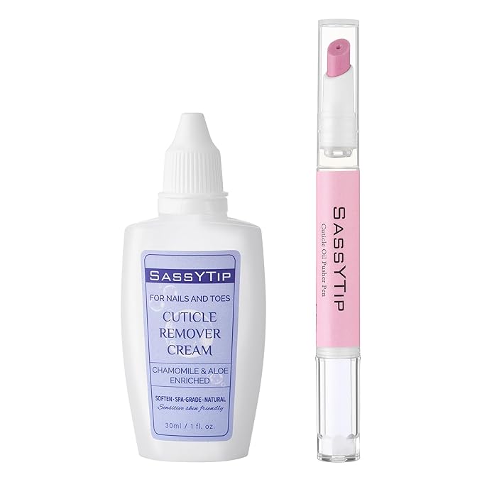 Ceramic Cuticle Pusher & Oil Pen, 2ml Rose/Lavender/Fragrance Free Scented Nail Care Pen, Gentle Cuticle Remover for Dry & Damaged Nails, Moisturize Strengthen Brighten (Pink3.0&Gel)