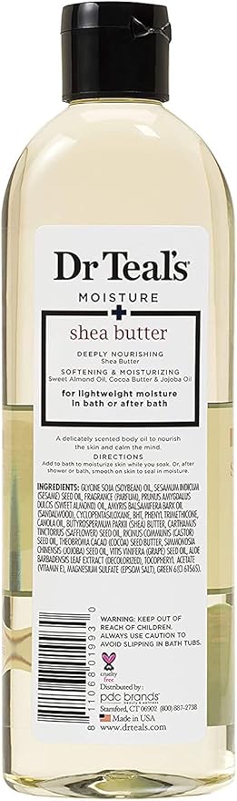 Dr. Teals Bath & Body Oil Variety Gift Set (2 Pack, 8.8oz Ea.) - Soothing Lavender & Ultra Rich Shea Butter - Essential Oils Hydrate Skin & Alleviates Daily Stress - at Home Spa Kit