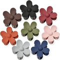 Flower Hair Clips 8PCS Large Matte Daisy Hair Claws Strong Hold Jaw Clip Large Hair Clamps for Women Thick Hair 8 Colors