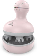 COMFIER Scalp Massager for Hair Growth, Waterproof & Full Body Kneading, 84 Massage Nodes, Handheld Head Scratcher, Cat Massager, Pink