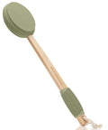 Slick- Lotion Applicator, 17 Inch, Olive Green, Back Applicator Lotion, Certified Organic, Easy Reach Washable, Self Tanner for All Skin Tone