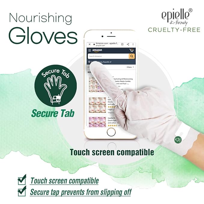 Epielle Assorted Hand Mask 5 Pairs, Deep Moisturizing Gloves for Dry, Rough Skin, Soften with Shea Butter, Self Care Gifts for Women, Spa Kit, Easter Basket Stuffers