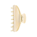 Durable Acetate Hair Clips - 4-Inch Creme Claw Clips for Fine and Thick Hair (Creme)