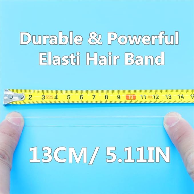 1500pcs Mini Hair Rubber Bands, Non-slip Rubber Hair Bands for Girls, Elastic Hair Ties(0.5 inch) Clear