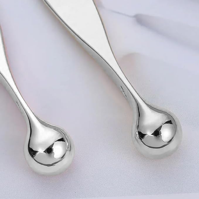 4pcs Metal Eye Cream Massage Stick Tool for Face Cream Applicator,Makeup spatula, eye cream applicator, eye massage tool, eye cream applicator, eye massage tool.