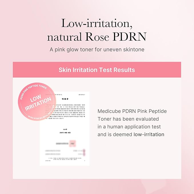 medicube PDRN Toner Rose PDRN Peptide Toner | Lightweight & Watery Type for Skin Boosting, Soothing and Calming, Uneven Skin Tone | with Rose, Peptide, Niacinamide | Korean Skincare, 8.45 fl.oz