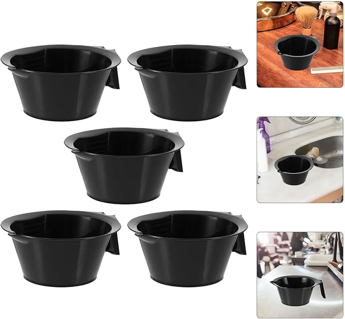 Hair Dye Bowl Set with Handle 6.10In Stackable Hair Color Mixing Bowls for Salon and Home Use Coloring and Tint Mixing Tool