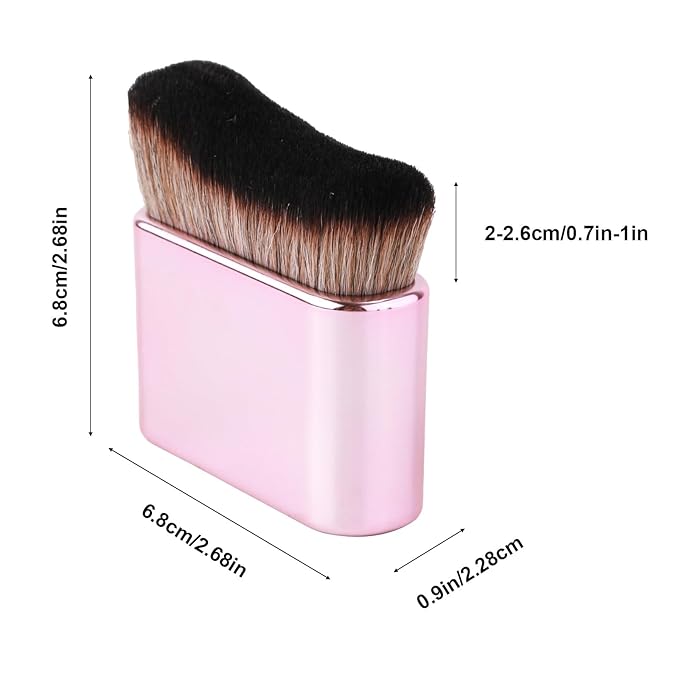 Self Tanning Brush, Self Tanner Applicator Blend Brush for Beauty Tan Bronzer, Foundation Makeup Spray Tan Blending Body Brushes for Face Leg(Rose Pink)