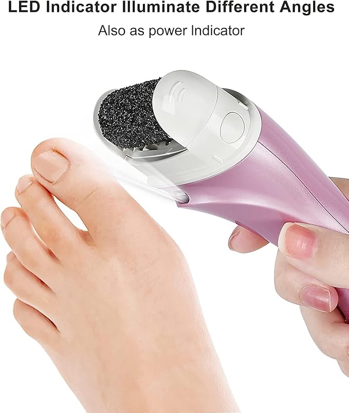 Electric Feet Callus Removers Rechargeable,Portable Electronic Foot File Pedicure Tools, Electric Callus Remover Kit,Professional Pedi Feet Care Perfect for Dead,Hard Cracked Dry Skin