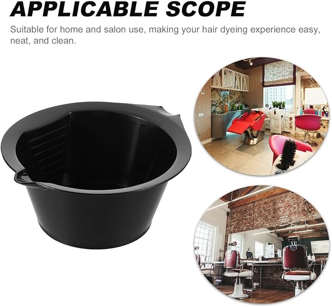 Hair Dye Bowl Set with Handle 6.10In Stackable Hair Color Mixing Bowls for Salon and Home Use Coloring and Tint Mixing Tool