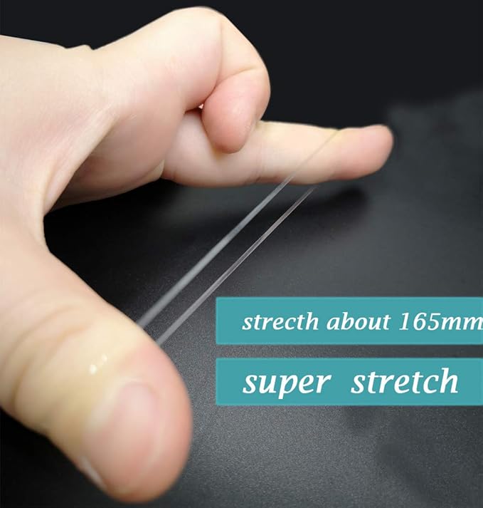 Clear Hair Elastics，BEBEEPOO 2500pcs Rubber Bands for Hair, Clear Mini Elastic Rubber Hair Bands, Small Hair Tties - STRONG - REUSEABLE
