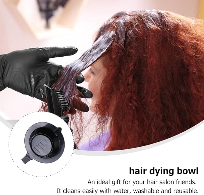 4Pcs Hair Dye Bowls Plastic Hair Color Bowls with Handles, Salon Styling Hairdressing for Salon Barbershop Hairdressers