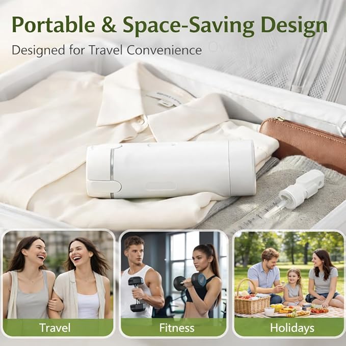 4-in-1 Travel Bottles for Toiletries, Travel Pump Bottle，Leak-Proof Shampoo Conditioner Lotion Dispenser with Pump, Compact No-Spill Toiletry Containers for Travel & Business Trips (White)
