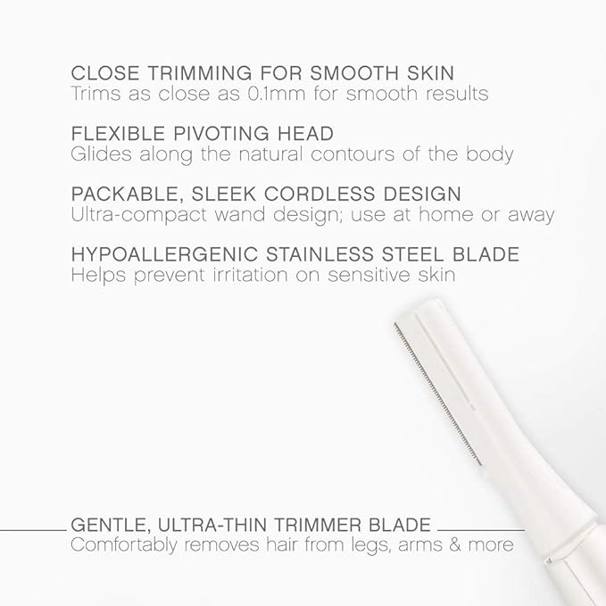 Panasonic Full Body Hair Removal for Women, Portable Sleek Design, Gentle for Bikini, Underarm, Legs Areas, Pink, 1 Count (Pack of 1)