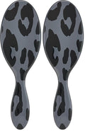 Wet Brush Original Detangler Hair Brush, Dark Gray Leopard (Safari), Ultra-Soft IntelliFlex Bristles, Detangling Bristles Glide Through Tangles (Wet & Dry Hair), Women & Men (Pack of 2)