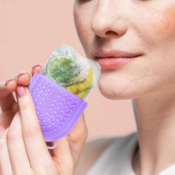 Baluue Ice Roller Mold Skin Ice Roller Face Massage 5.11 Inch Facial Beauty Tool for Puffiness Reduction Pain Relief and Soothing Cooling Therapy at Home or Travel