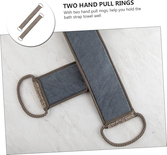 2pcs Exfoliating Back Scrubber Strap Dead Skin Remover Towel for Deep Cleansing Comfortable Grip Skin Types for Back Neck and Shoulder Care