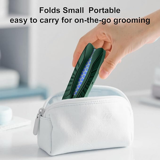 Foldable Nano Glass Foot Callus Remover Foot Scrubber Foot File, Portable Double-Sided Dead Skin & Callus Removal Tool for Home & Travel Use