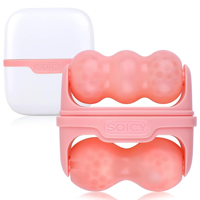 Ice Roller for Face,Eyes,Women Gifts Idea,Therapeutic Cooling to Tighten Brighten Complexion and Reduce Wrinkles,Massager Under Eye Puffiness,Migraine and Pain Relidf