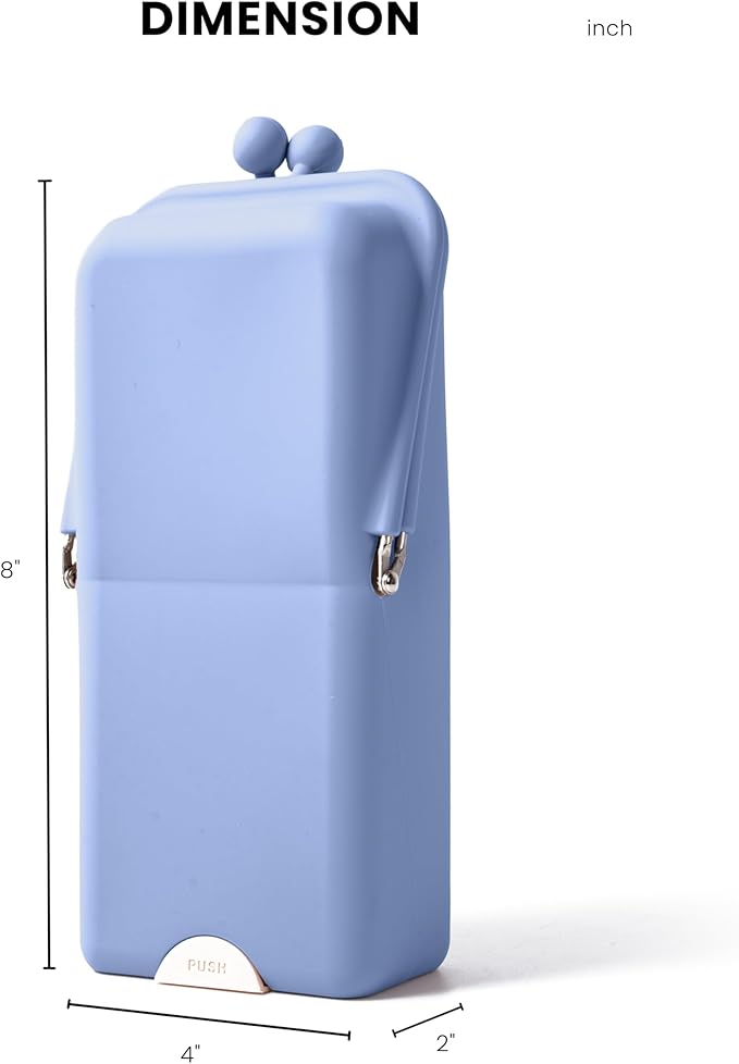 APT 1101 Makeup Brush Holder Travel Cosmetic Bag with Suction Base, Portable Cosmetic Organizer for Travel & Home, Organizer for Brushes, Beauty Tools & Accessories (Cloud Blue)