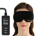 Aroma Season Heated Eye Mask, Warm Eye Compress for Dry Eyes MGD Stye Blephartitis Sinus Migraine, Graphene Heating Element with Natural Lavender Pack (Black)