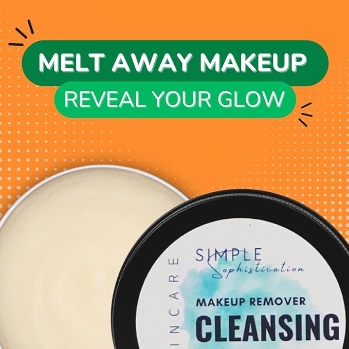 Tallow Cleansing Balm - With Grass-fed Beef Tallow, Papaya Enzyme | Waterproof Makeup Remover Balm | Natural Face Cleanser Oil | Sulphate Free | for sensitive skin, MADE IN USA - 3.17 oz/ 90 g