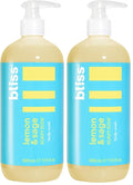 Bliss Soapy Suds Body Wash - Lemon and Sage - 17 Fl Oz - Gentle and Hydrating for Supremely Soft Skin - Paraben Free - Vegan & Cruelty Free (Pack of 2)