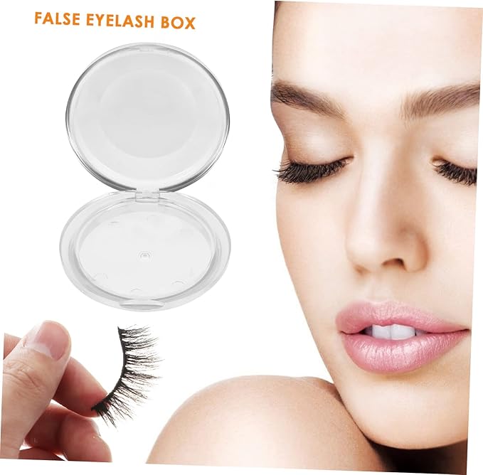 VALICLUD 5pcs False Eyelash Cases Plastic Eyelash Organizer Box Lid for Easy Storage for Travel and Makeup Accessories