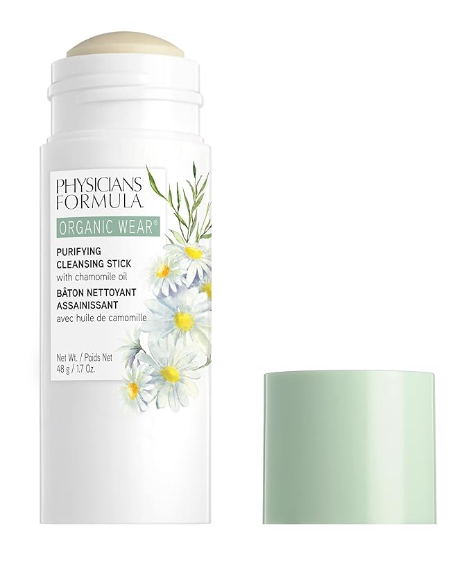 Makeup Remover By Physicians Formula Organic Wear Natural Purifying Cleansing Makeup Remover Balm Stick, Exfoliating, Dermatologist Tested, Clinicially Tested