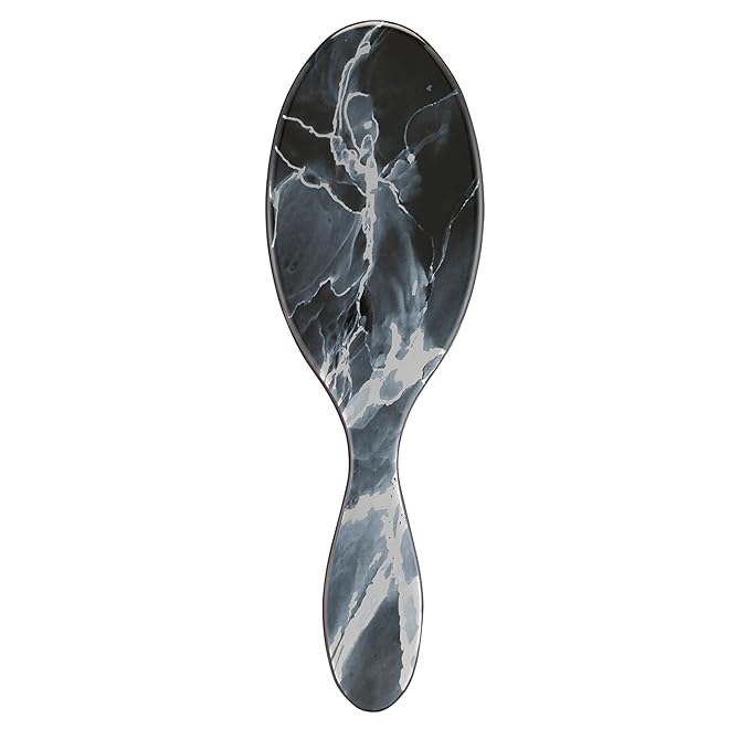 Wet Brush Original Detangler Brush - Metallic Marble, Onyx - All Hair Types - Ultra-Soft IntelliFlex Bristles Glide Through Tangles with Ease - Pain-Free Comb for Men, Women, Boys and Girls