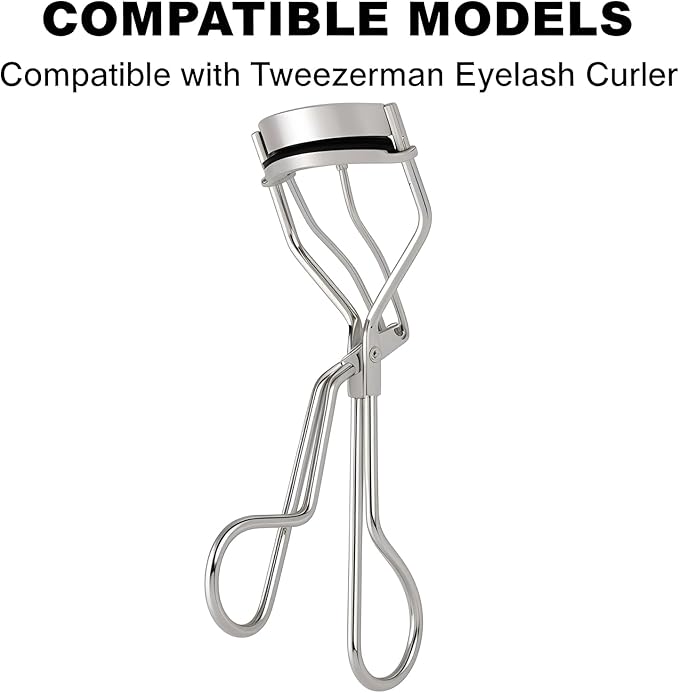 80Pack Fit for Tweezerman Eyelash Curler Refills,High Elasticity Silicone Replacement Pad Compatible with Tweezerman Eyelash Curler,Gentle & Safe,Use with Eye Lash Curlers.