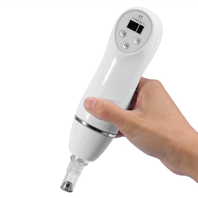 JTLB Portable Peeling Blackhead Removal Skin Care Machine for Suction and Pore Cleaning Beauty Device White Color (US Plug)