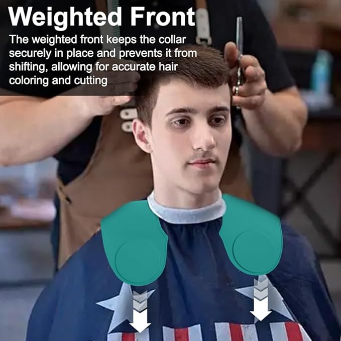 Silicone Hair Cutting Guide Collar - Waterproof Cutting Mat for Hair Stylist - Hair Cutting Cape