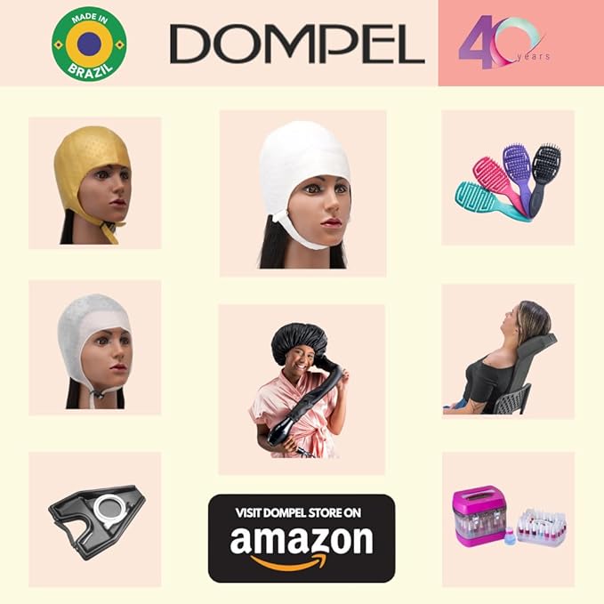 DOMPEL Sparta 2.4K Silicone Highlight Hair Cap | 2,400 Strategically Positioned Holes | Hair Coloring Highlighting Cap & Hook Hair Salon | Reusable silicone cap with metal needle (2 PCS)