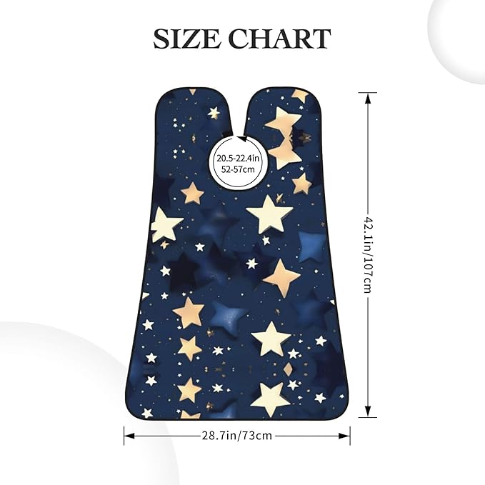 Ocean Fishes Print Beard Bib Shaving Apron, Beard Hair Trimming Cape Gift For Dad
