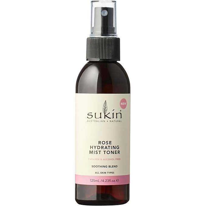 Sukin Rose Hydration Mist Toner, 4.23 Fl Oz