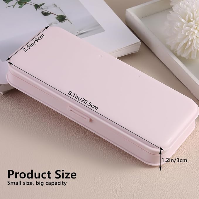 Nail Art Tool Storage Box, Plastic Manicure Tool Box, Manicure Efile Accessories Drill Kit Case, Beauty tool Case, Tweezers Container, Travel Salon Home, Nail Implement for Esthetician -Pink