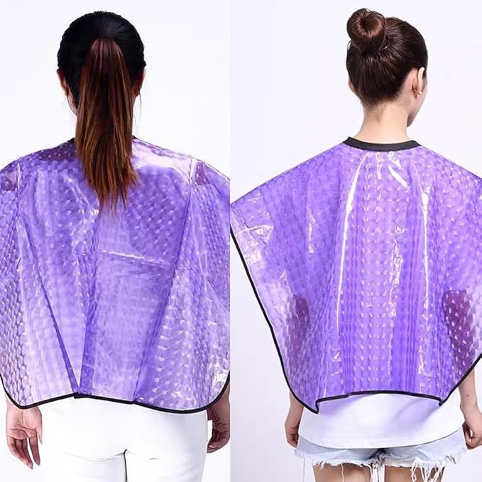 2 Pack Waterproof Hair Dye Cape Portable Short Comb-Out Capes Hair Cutting Cape Haircut Apron Styling Cape Makeup Bib for Stylist Artist Hairdressing Hair Coloring Kit Bleach Beauty Salon