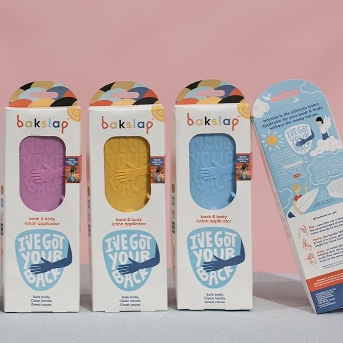 Bakslap Body Lotion Back Applicator for Self Use | Apply Cream and Lotion for Women, Men, Ideal for Elderly | Extendable Long Handle for Legs and Body - Blue
