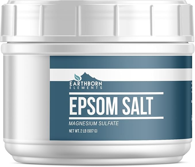 Earthborn Elements Epsom Salt (2 lb), Magnesium Sulfate Soaking Solution