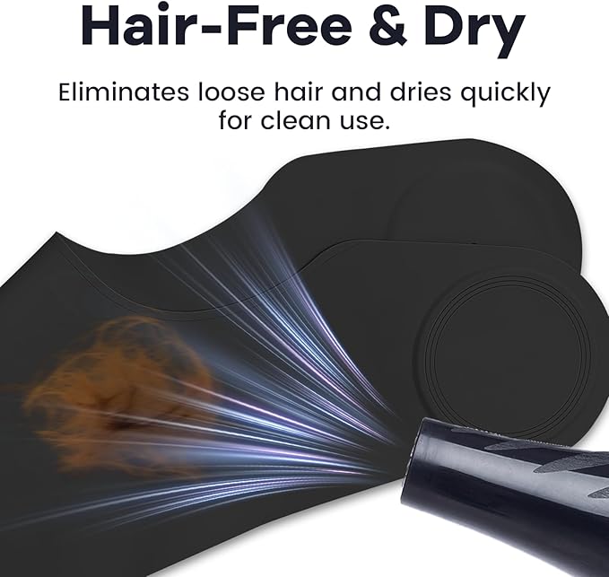 Wokyo Silicone Hair Cutting Collar, Non-slip Hair Cutting Mat Haircut Cape Catcher Neck Wrap Guard Neck Fitting Accessories