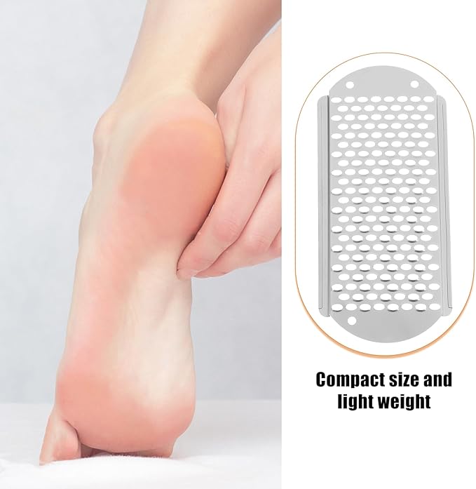 3pcs Foot File Replacement Blades, Stainless Steel File Callus Tool Corn Remover Skin Remover Foot File Tool Feet Shaver Dead Skin Convenient Foot Scraper (Silver)