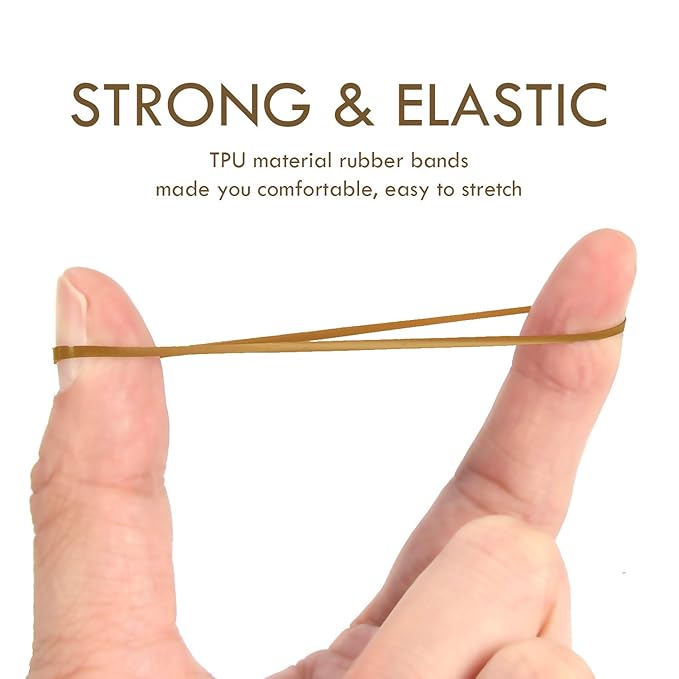 Hoyols Hair Bands Hair Ties Elastic Rubber Bands Ponytail Mini Soft for Women Girl 1000 Piece Pack Golden Color (Gold Metal) TPR