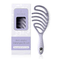 Detangling Brush, Vented Detangler Hair Brush for Fine, Straight, Long, Wet or Dry Hair with Smooth Bristles, Gentle on Scalp for Men, Women & Kids (Purple)