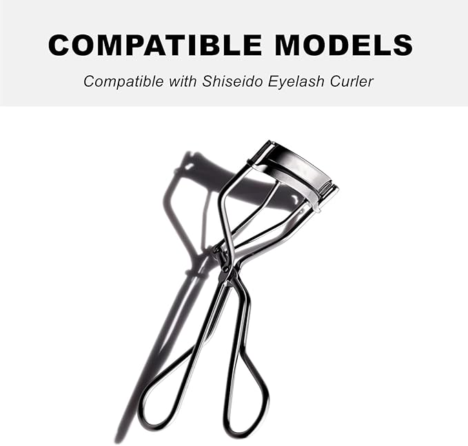 Compatible with Shiseido Eyelash Curler Refill Pads,30Pack Silicone Eye Lash CurlerRefills Fit for Shiseido Eyelash Curler,Black.