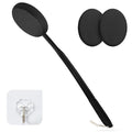 19-Inch Long Handle Lotion Applicator for Back, 3 Washable Pads, Non-Slip Design, Ideal for Sunscreen, Tanning & Moisturizers, Fits Everyone (Black)